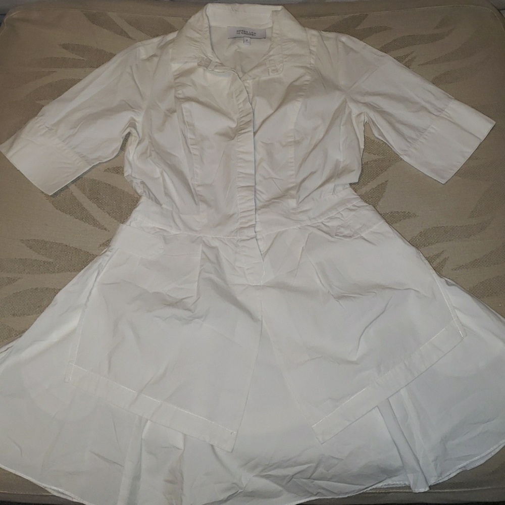 Sale!!!!!*Derek Lam 10 Crosby white poplin  dress
